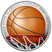 2020 Basketball Hall of Fame Half Dollar - Colorised (2020S)